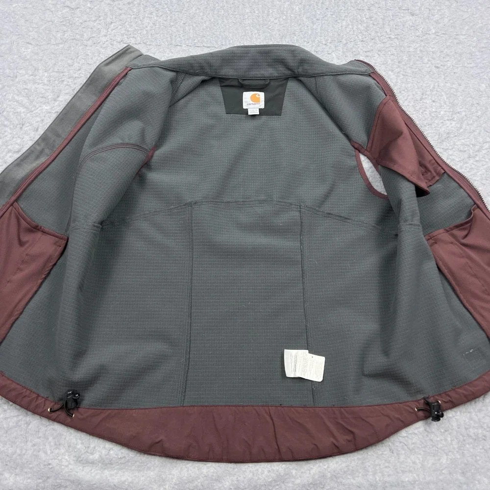 Carhartt Denwood Vest Womens Large Purple Full Zip Workwear Softshell Easy Gilet